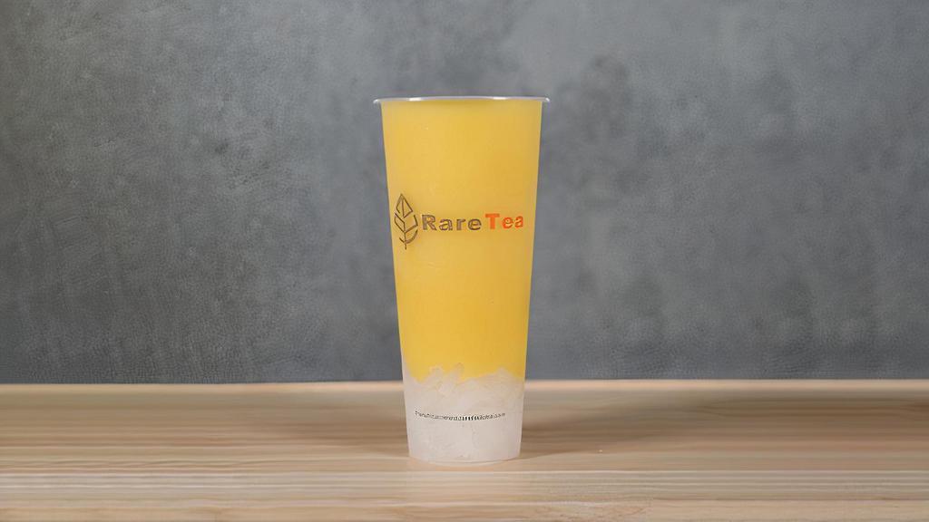 Mango Smoothie · Blended and refreshing mango smoothie made with our in-house mango puree. ** non-caffeinated. **Topping Not Included