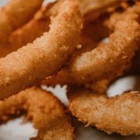 Onion Rings · With a side of ranch.