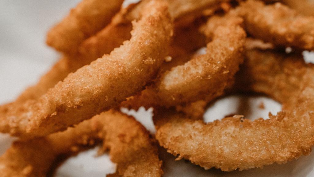 Onion Rings · With a side of ranch.