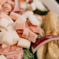 Antipasto Salad · Mixed Lettuce, provolone cheese, ham, pepperoni, salami, tomatoes, onions, olives, green pep...