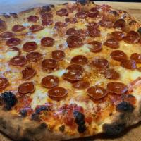 Pepperoni Pizza · Cheese pizza with all-beef pepperoni.

As of March 31, 2022, we no longer offer 1/2 and 1/2 ...