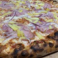Aubrey Graham · House canadian bacon, red onion, fresh pineapple.

As of March 31, 2022, we no longer offer ...