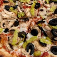 The Boss · Mushrooms, black olives, and pepperoncini.

As of March 31, 2022, we no longer offer 1/2 and...