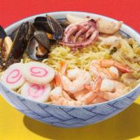 Seafood Ramen · Your choice of broth topped with mixed seafood.