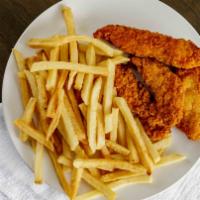 Chicken Tenders · Served with French fries.