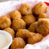 Fried Mushrooms · Breaded mushrooms served with ranch.
