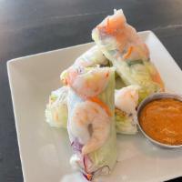 Salad Rolls (2) (Gf, Vg) · Fresh lettuce, carrots, rice vermicelli, cucumber, and basil wrapped in soft rice paper serv...