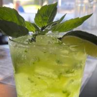 Basil Mojito · Ingredients: Barcadi Light Rum, Syrup, Lime, Basil.
Notes: You need to order at least one me...