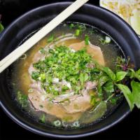 Rib Eye Steak Pho · Consuming raw or undercooked meats, poultry, seafood, shellfish, or eggs may increase your r...