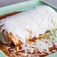 Wet Burrito · A giant flour tortilla wrapped with Rice, Beans, your choice of Meat, Beef, Marinated pork, ...