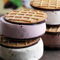 Tillamook Waffle Cone Sandwich · creamy tillamook ice cream waffle cone sandwiches