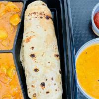 Roti Thali (Non-Veg ) - All Day (Lunch & Dinner) · Includes - 4 Roti's (Indian plain Bread), 2 Non-Veg curries of the day, Dal or Sambar as ava...