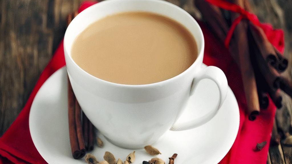 Masala Tea (Large Size - 8 Oz) · PICK UP ONLY. Indian Milk Tea brewed with tea leaf and spices.