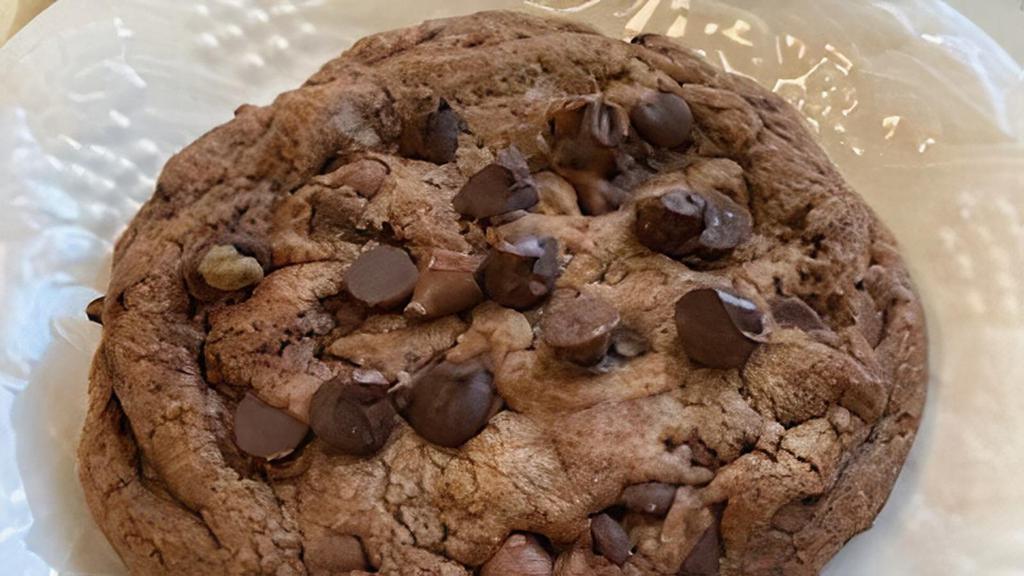 Triple Chocolate Chip · Chewy Chocolate Cookie Dough loaded with semi- sweet and milk chocolate chips.