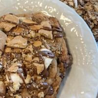 S'Mores · Soft batch chocolate chip cookie baked with marshmallow topped with more marshmallow, chocol...