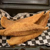 Fried Catfish · includes choice of white or wheat bread