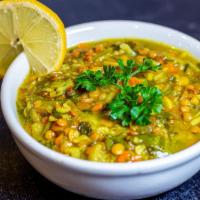 Lentil Soup (Low On Iron?)  · A medley of lentil, fresh vegetables, and our special seasoning