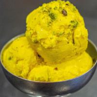 Saffron Ice Cream (Homemade!)  · Mix of saffron, rosewater, pistachios and dairy products that turned into the rich flavored ...