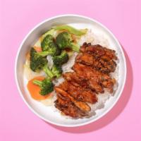 Spicy Chicken Rice Bowl · Spicy chicken with your choice of white or brown rice