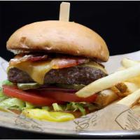 Bacon Cheeseburger · Served with your choice of fresh-cut fries or tater tots your choice of a 6 ounces grass-fed...