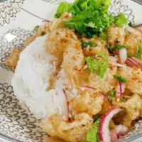 Zapp Zeed (Larb) · Medium spice. Choice of power-up mix with lime juice, roasted rice powder, red onion, green ...