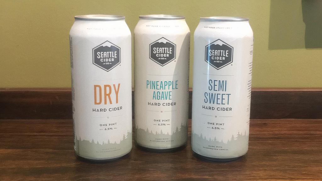 Seattle Cider  · Locally made cider in 16oz cans (two servings)