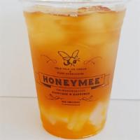 Honey Mango Black Tea · This drink comes with lychee jelly. If you don't want, please let us know.