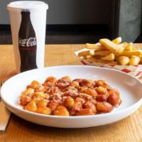 Combo Meal · Pasta of your choice with steak fries and drink.