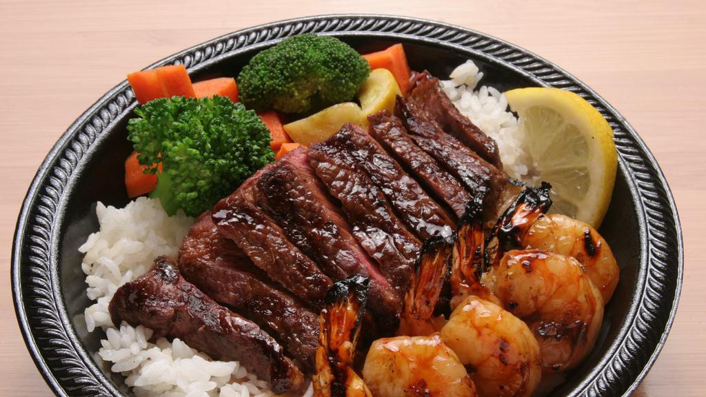 Steak Teriyaki Combo · Steak Teriyaki and your choice of 2nd protein.