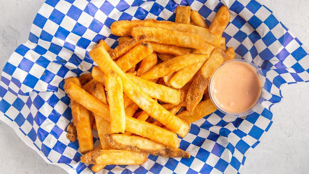 Beer Battered Fries · With Fry Sauce