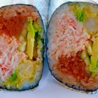 Burrito I · In: spicy tuna, crab meat shrimp tempura, cucumber, avocado with burrito sauce.
These items ...
