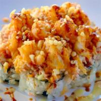 Popcorn Lobster (Baked) · In; Crab meat,cucumber,avocado
Out: Baked Lobster, crab meat, w/spicy mayo,sweet,specail sau...