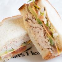 Ovengold Turkey Cold Subs · Ovengold turkey, cheddar cheese, avocado, lettuce, tomato, pepperhouse gourmaise and our sea...