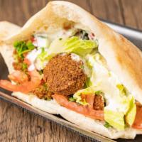 Falafel · Vegetarian. Middle eastern vegetarian meatballs made with chickpeas, fresh herbs, and spices.