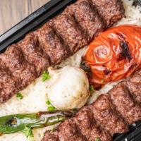 Kabob · Spicy. Middle eastern specialty made with ground meat and special spices, cooked on a skewer...