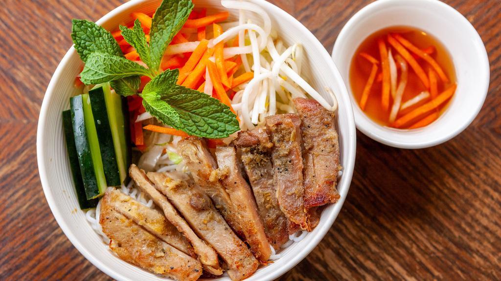 Noodle Bowl W/Beef Bulgogi (Gf) · Grandma's marinated thinly sliced ribeye (w/housemade kimchi) served with vermicelli rice noodles. Topped with cucumbers, pickled carrots, bean sprouts, and mint. Served with a side of housemade fish sauce and crushed peanuts.