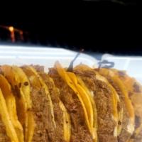 Birria Tacos Dorados Con Queso  · 