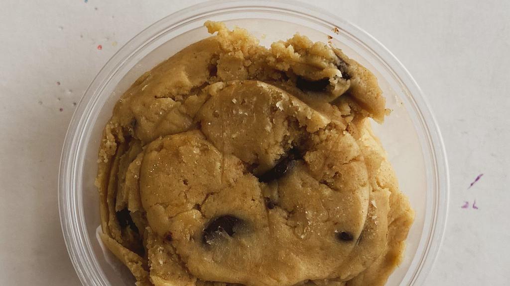 Chocolate Chip Edible Cookie Dough · Do you love the Chocolate Chip cookie?! If so, you will definitely love the dough we use to make it! 4 oz size