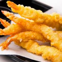 Shrimp Tempura · Lightly battered shrimp with sweet tempura sauce (5 pc)