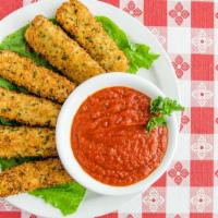 Homemade Cheese Sticks · Handmade in house. Served with house red sauce.