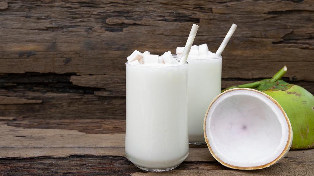 Coconut Smoothie · Refreshing coconut smoothie with milk.