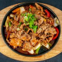 Spicy Korean Beef Noodle Soup · Hot and spicy.