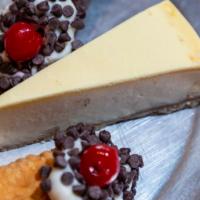 New York Cheesecake · Classic New York cheesecake with a creamy satiny texture.