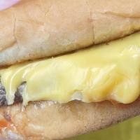 Plain Cheeseburger · Single 1/8 pound grilled patty with melted cheese