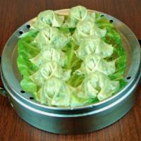 Jjin Mandu · No rice. No side dishes. Steamed dumplings made with pork and vegetables.
