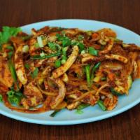 Ojingeo Bokkeum · Spicy. Spicy squid stir fry with vegetables.