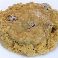 Oatmeal Chocolate Chip · Soft butter cookie filled with oatmeal and chocolate chips. This is our breakfast cookie.