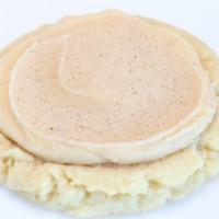 Gluten-Free Sugardoodle · Gluten free sugar cookie with brown sugar cinnamon frosting and a sprinkle of cinnamon and s...