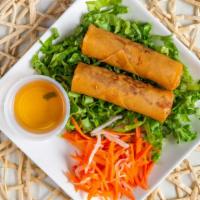 Bún Chả Giò - Vermicelli Egg Roll Bowl  · Egg rolls vermicelli. Vermicelli noodle and egg rolls, with assorted vegetable top with pean...