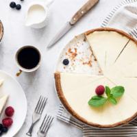 Cheesecake · Classic new York creamy cheesecake with a buttery crust.